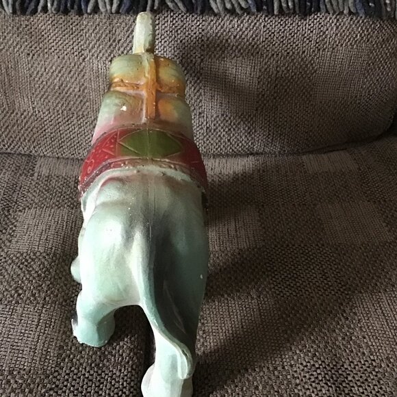 Vintage Chalkware Elephant - Carnival Chalkware Elephant Figurine - Nice - Picture 4 of 8